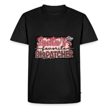 Le répartiteur préféré du Père Noël - T-shirt Premium bio Homme - noir - Devant - Nico (187cm)