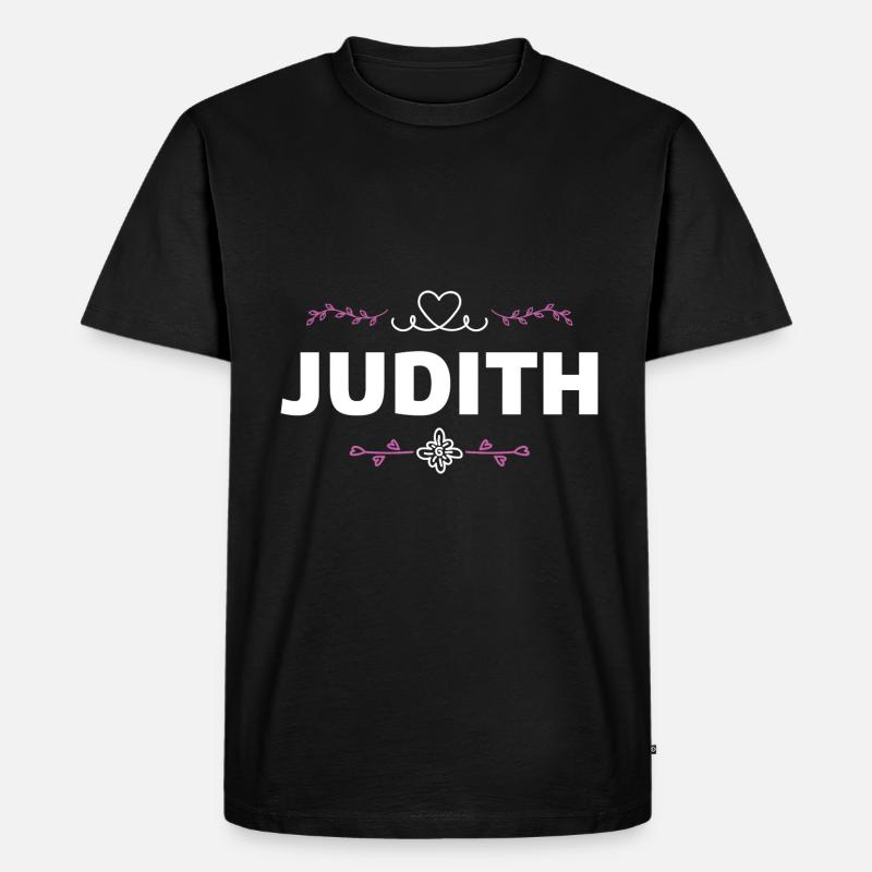 Judith - Männer Premium Bio T-Shirt - Schwarz