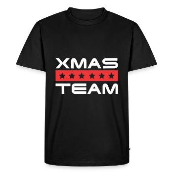 L’équipage de Xma - T-shirt Premium bio Homme - noir - Devant - Nico (187cm)