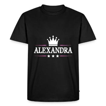 Alexandra - T-shirt Premium bio Homme - noir - Devant - Nico (187cm)