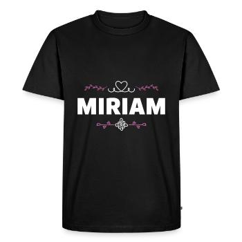 Miriam - T-shirt Premium bio Homme - noir - Devant - Nico (187cm)