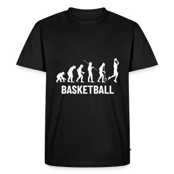 Évolution du sport de basketball pour BBall Lovers Dunk - T-shirt Premium bio Homme - noir - Devant - Nico (187cm)