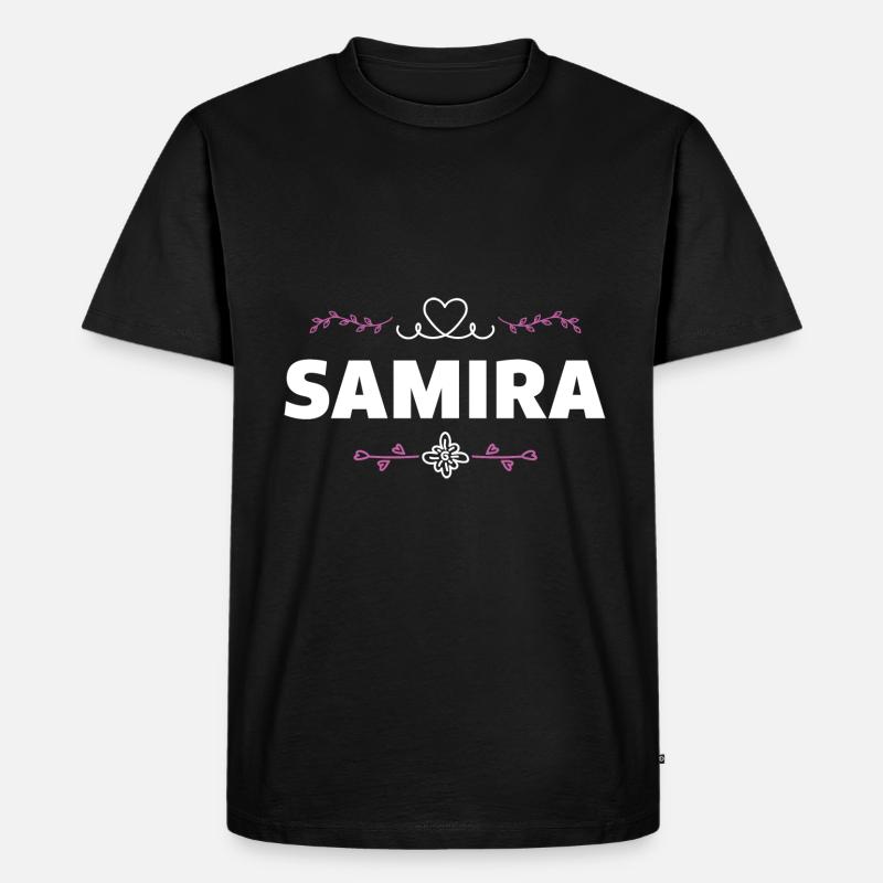 Samira - Männer Premium Bio T-Shirt - Schwarz