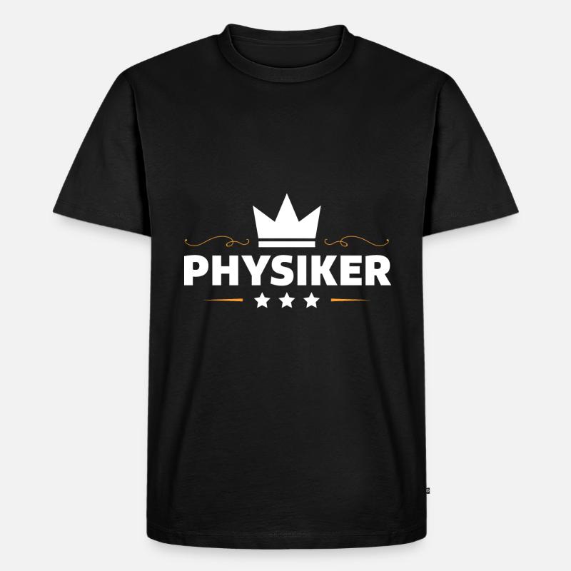 Physiker Beruf - Männer Premium Bio T-Shirt - Schwarz