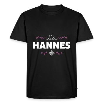 Jennifer - T-shirt Premium bio Homme - noir - Devant - Nico (187cm)
