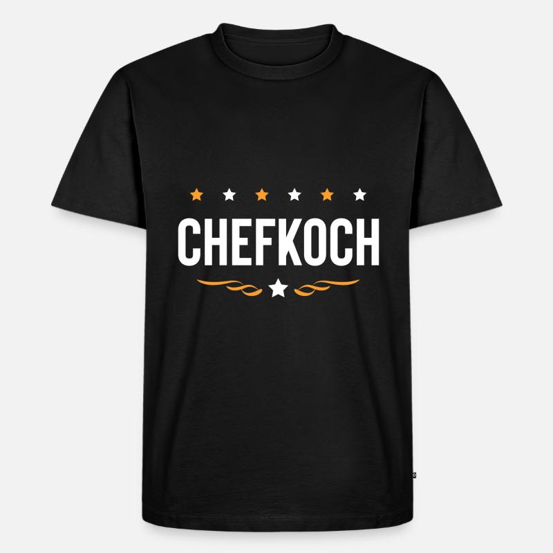 Chefkoch Kochen - Männer Premium Bio T-Shirt - Schwarz
