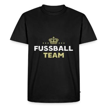 Équipe de football - T-shirt Premium bio Homme - noir - Devant - Nico (187cm)