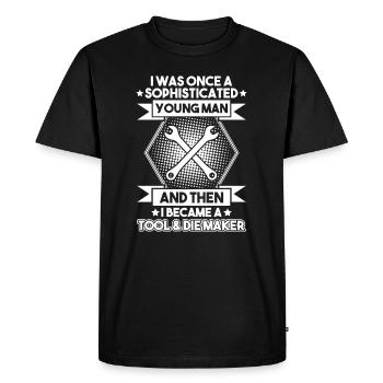 Tool Mechanic Toolmaker Tool & The Maker - Men's Premium Organic T-Shirt - black - Front - Nico (187cm)