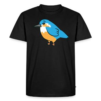 Kingfisher - Illustration - Men's Premium Organic T-Shirt - black - Front - Nico (187cm)