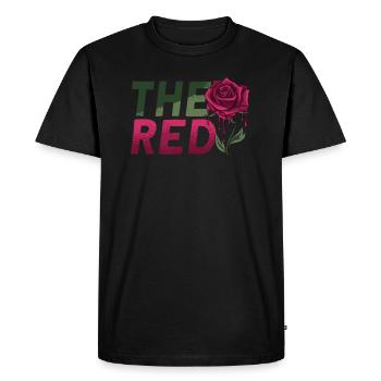 Le graphique rouge japonais rétro rose - T-shirt Premium bio Homme - noir - Devant - Nico (187cm)