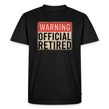 Retirement is no longer my problem men leave - Men's Premium Organic T-Shirt - black - Front - Nico (187cm)