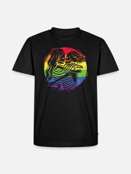 Lesben Gay Pride Bisexuell - Männer Premium Bio T-Shirt - Schwarz