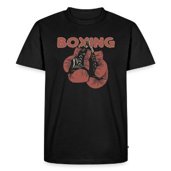 Boxe J’avais frappé ça Gants de boxe Artistes martiaux - T-shirt Premium bio Homme - noir - Devant - Nico (187cm)