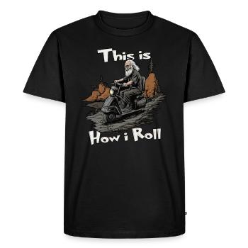 Comment faire rouler des trottinettes électriques amusantes pour - T-shirt Premium bio Homme - noir - Devant - Nico (187cm)