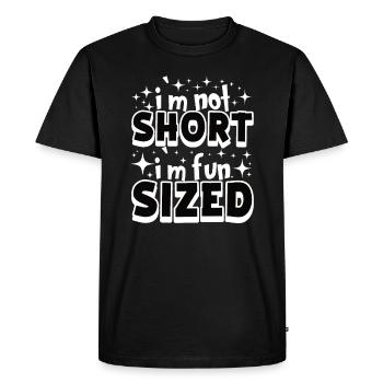 Unique stature "I'm not short, I have - Men's Premium Organic T-Shirt - black - Front - Nico (187cm)