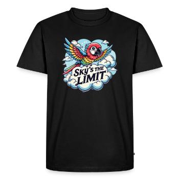 Possibilités illimitées Sky’s The Limit Bird - T-shirt Premium bio Homme - noir - Devant - Nico (187cm)