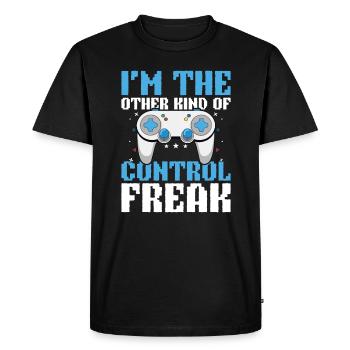 Jouer à la manette Gaming Je suis l’autre type - T-shirt Premium bio Homme - noir - Devant - Nico (187cm)