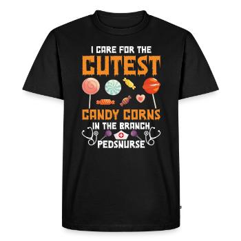Halloween I take care of the cutest - Men's Premium Organic T-Shirt - black - Front - Nico (187cm)