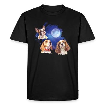 Apportez du style avec notre Cool Dog - T-shirt Premium bio Homme - noir - Devant - Nico (187cm)