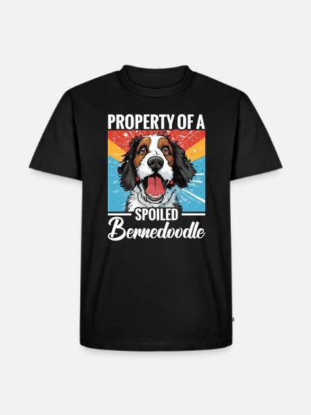 Propriété d’un Bernedoodle gâté - T-shirt Premium bio Homme - noir
