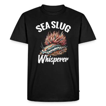 Nudibranche Limace de mer chuchotant - T-shirt Premium bio Homme - noir - Devant - Nico (187cm)