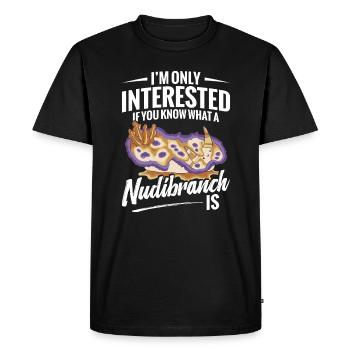 I am only interested in whether you know what a - Men's Premium Organic T-Shirt - black - Front - Nico (187cm)