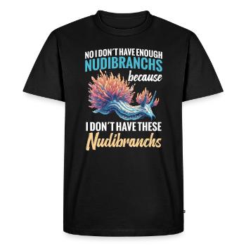 Non, je n’ai pas assez de limaces parce que - T-shirt Premium bio Homme - noir - Devant - Nico (187cm)