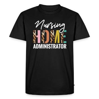 Administrateurs de maisons de soins infirmiers - T-shirt Premium bio Homme - noir - Devant - Nico (187cm)
