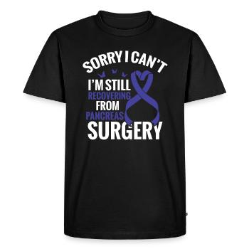 Sorry, I can't, I'm recovering - Men's Premium Organic T-Shirt - black - Front - Nico (187cm)