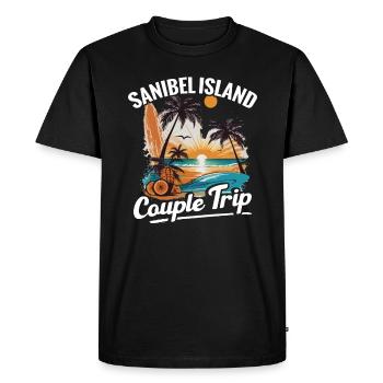 Sanibel Island Couple Trip - Men's Premium Organic T-Shirt - black - Front - Nico (187cm)