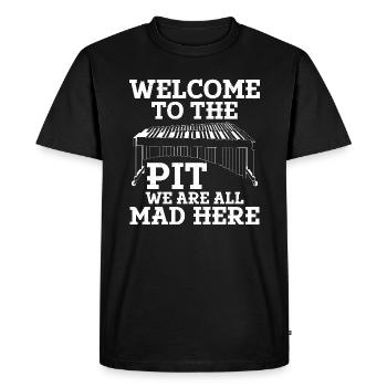 Vibraphone Welcome to the Pit, here we are all - Men's Premium Organic T-Shirt - black - Front - Nico (187cm)