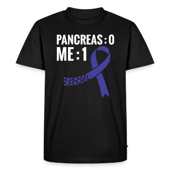Pancreatic Surgery Pancreas 0 - Men's Premium Organic T-Shirt - black - Front - Nico (187cm)