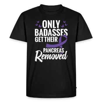 Seul le dur à cuire obtient le pancréas - T-shirt Premium bio Homme - noir - Devant - Nico (187cm)