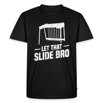 Let this foil bro - Men's Premium Organic T-Shirt - black - Front - Nico (187cm)
