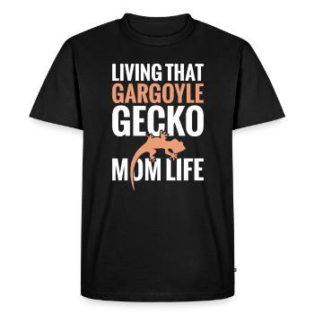 THIS GUERS GARGOYLE GECKO Mom Life Life - Men's Premium Organic T-Shirt - black - Front - Nico (187cm)