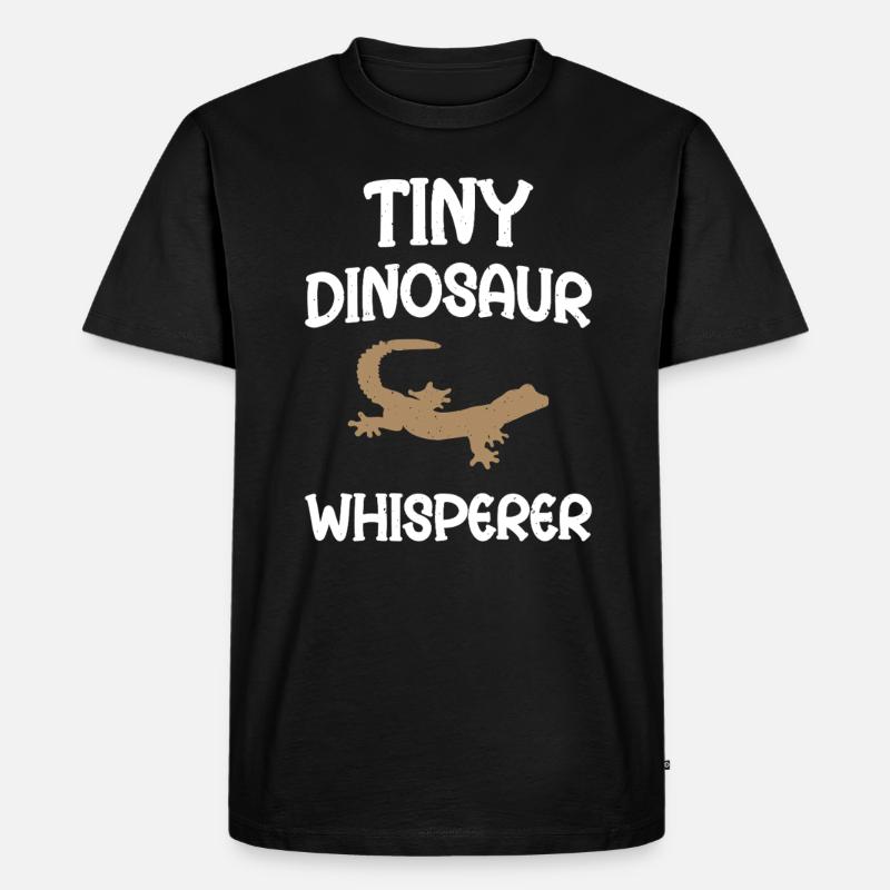 Winziges Dinosaurier Whisperer - Männer Premium Bio T-Shirt - Schwarz