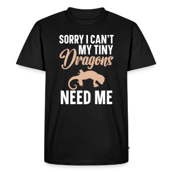 Désolé, je ne me souviens pas que mon - T-shirt Premium bio Homme - noir - Devant - Nico (187cm)