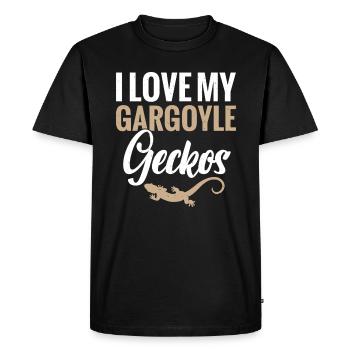 I love my gargoyle geckos - Men's Premium Organic T-Shirt - black - Front - Nico (187cm)