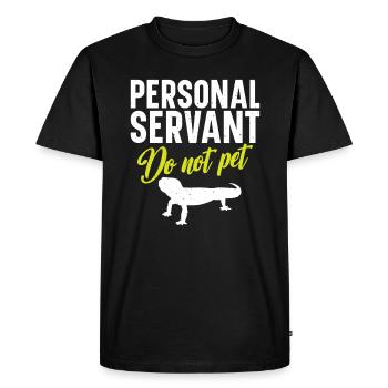 Staff servants do not caress - Men's Premium Organic T-Shirt - black - Front - Nico (187cm)
