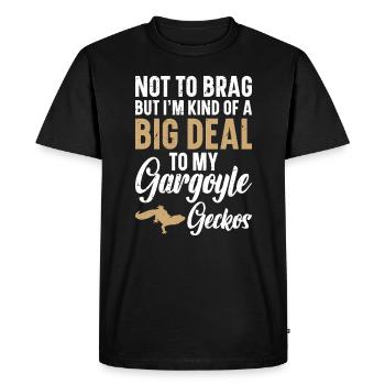 Je ne veux pas me vanter, mais je suis un peu un grand - T-shirt Premium bio Homme - noir - Devant - Nico (187cm)