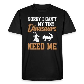 Désolé, je ne me souviens pas de mon - T-shirt Premium bio Homme - noir - Devant - Nico (187cm)