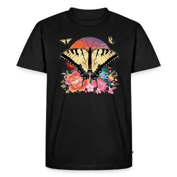Les machaons tigrés sont les meilleurs pour les filles - T-shirt Premium bio Homme - noir - Devant - Nico (187cm)