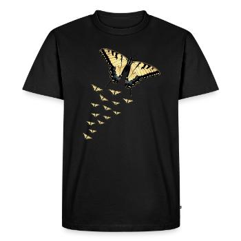 Les machaons tigrés sont les meilleurs pour les filles - T-shirt Premium bio Homme - noir - Devant - Nico (187cm)