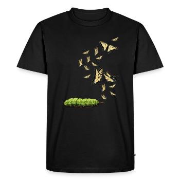 Les machaons tigrés, hmmm, ils ont changé - T-shirt Premium bio Homme - noir - Devant - Nico (187cm)