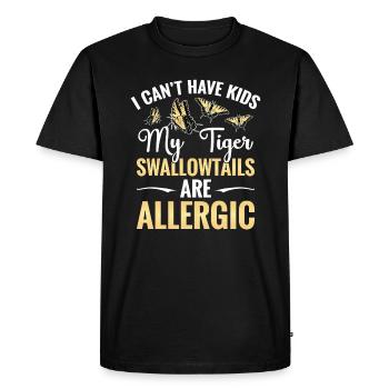 Je ne peux pas avoir d’enfants, mes tigres - T-shirt Premium bio Homme - noir - Devant - Nico (187cm)