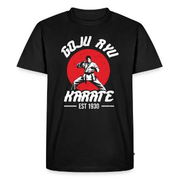 Goju Ryu Karate Best Martial Art Since 1930 - Men's Premium Organic T-Shirt - black - Front - Nico (187cm)