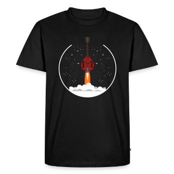 Mandoline, parce que les guitares normales sont ennuyeuses - T-shirt Premium bio Homme - noir - Devant - Nico (187cm)