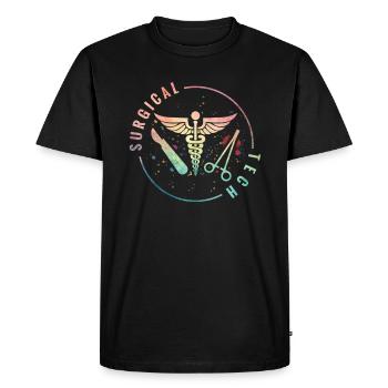 Technique chirurgicale : j’apporte beaucoup - T-shirt Premium bio Homme - noir - Devant - Nico (187cm)