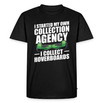 I started my own collection agency. I - Men's Premium Organic T-Shirt - black - Front - Nico (187cm)