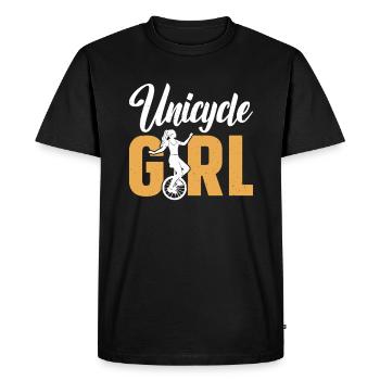 Monocycle Fille - T-shirt Premium bio Homme - noir - Devant - Nico (187cm)